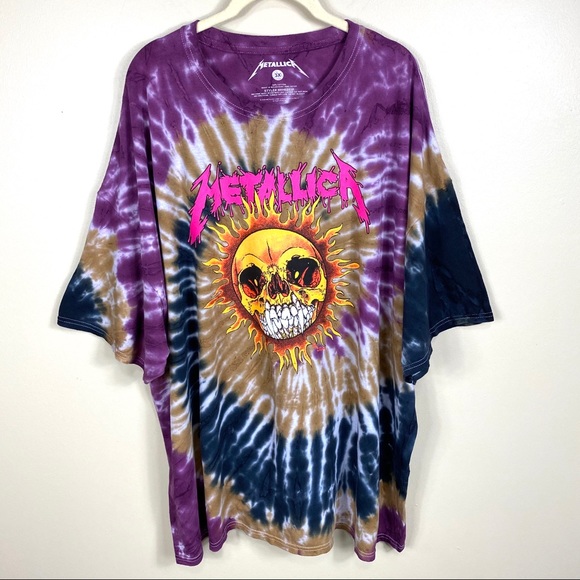METALLICA Sun Tie Dye Tee NWT - Picture 2 of 12